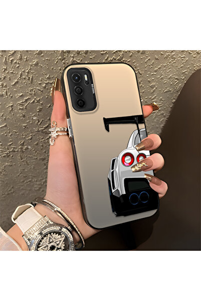 Hontinga حافظة هاتف OPPO A55 5G متوافقة مع حافة السيليكون الصلبة ومضادة للسقو...