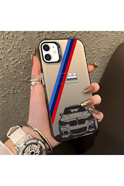 Hontinga حافظة هاتف BMW منقوش متوافقة مع هاتف iPhone 12 Mini مصنوعة من السيلي...