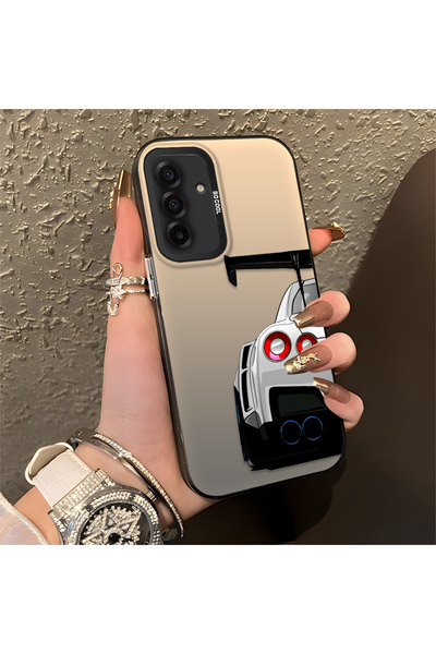 Hontinga حافظة هاتف سامسونج جالاكسي A17 متوافقة مع حافة السيليكون الصلبة ومضا...