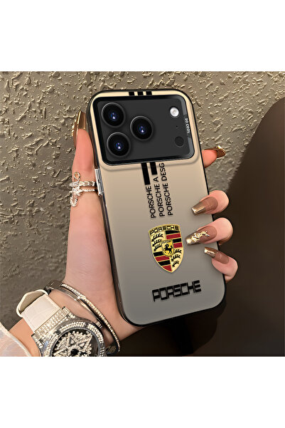 Hontinga حافظة هاتف آيفون 17 برو متوافقة مع السيليكون ذات الحواف الصلبة والمض...