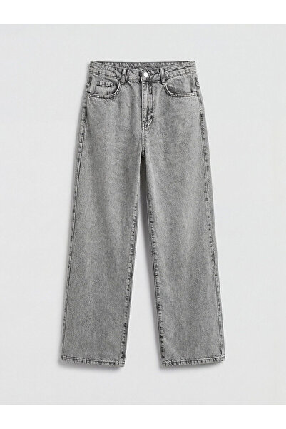 LC Waikiki Pantaloni de blugi pentru fete Özmarka, cu picior larg și broderie...