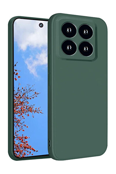 OEM Soft Touch Silicone Case, Microfiber, Camera Protection, for Xiaomi 14 Pr...