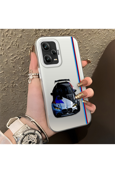 Hontinga Redmi Note 12 Pro 5g Compatible Silicone Edge Hard Back Anti-Fall Ph...