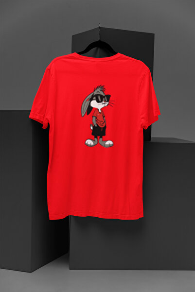 MG Rabbit Cartoon Character Printed Circular Neck Cotton Cotton Ver Oversized...