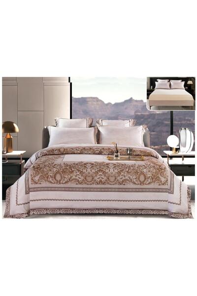 Rovitech Double Duvet Cover Set set, Thick Satin, 180 x 200 cm cm, 6 pieces, ...