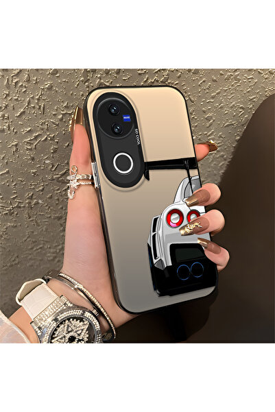 Hontinga حافظة هاتف Vivo V50 متوافقة مع حافة السيليكون الصلبة ومضادة للسقوط ل...