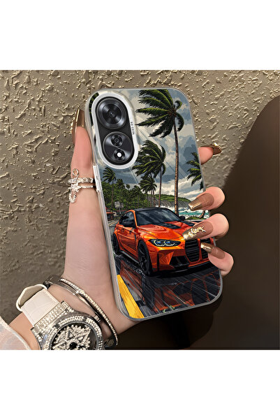 Hontinga حافظة OPPO A60 متوافقة مع حافة السيليكون الصلبة ومضادة للسقوط، سيارة...