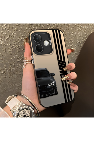 Hontinga حافظة هاتف متوافقة مع OPPO A5 Pro 5G من BMW منقوش مصنوعة من السيليكو...