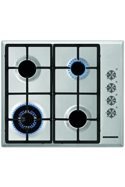 Heinner Plita incorporabila HBH-S584WI-IX, Gaz, 4 arzatoare, Aprindere electr...