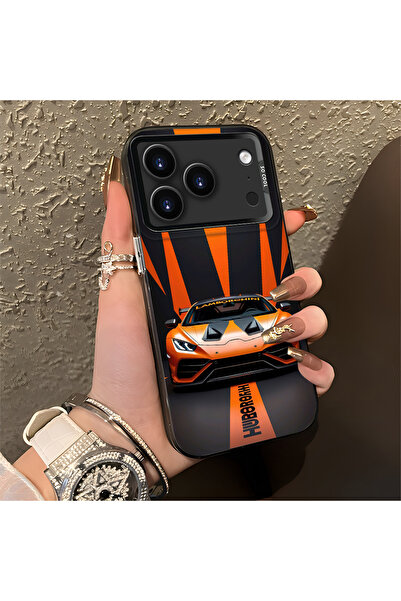 Hontinga حافظة هاتف لامبورغيني متوافقة مع آيفون 17 برو ماكس، مصنوعة من السيلي...