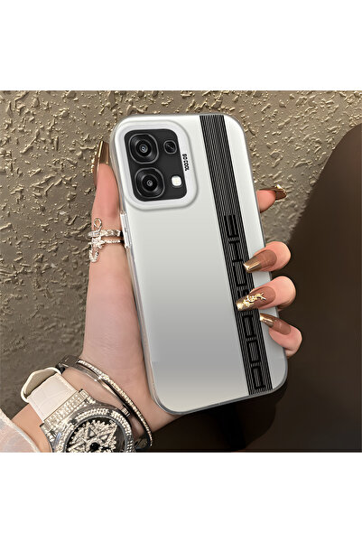 Hontinga OPPO A6 Pro 5G Uyumlu Silikon Kenar Sert Arka Anti Düşme Telefon Kıl...