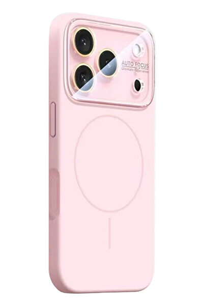 Maxcell Husa Silicon SoftThin, MagConverse, FlexiCase pentru iPhone 15 Pro, Roz