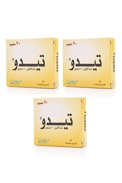 TEDO 20 mg 8 tab 3 boxs