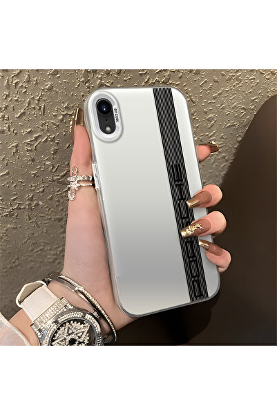 Hontinga iPhone XR Uyumlu Silikon Kenar Sert Arka Anti Düşme Telefon Kılıfı P...