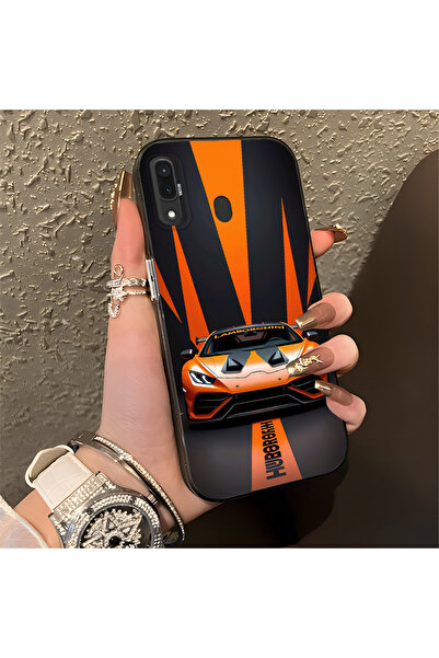 Hontinga حافظة هاتف لامبورغيني متوافقة مع هاتف سامسونج جالاكسي A30 مصنوعة من ...