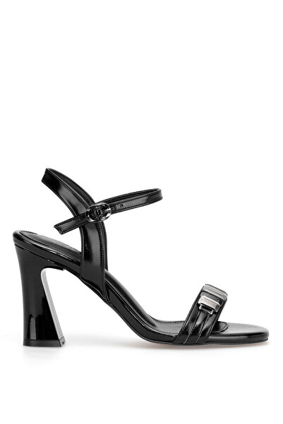 Ayakkabı Fuarı Elit Zk813 Women's Patent Leather Classic Heeled Shoes Black