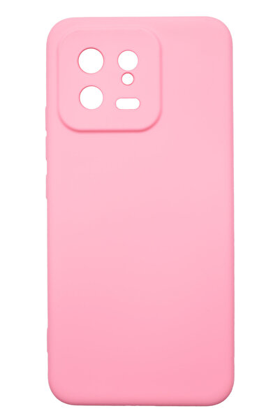OEM Husa Silicon Soft Touch, Microfibra, Protectie Camere, pentru Xiaomi 13, Roz