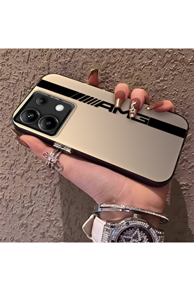 CHICASELUX حافظة هاتف AMG منقوش من السيليكون ذات الحواف الصلبة والمضادة للسقو...