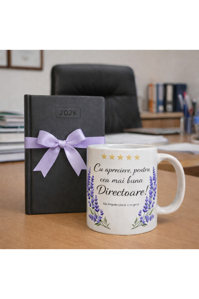OEM Set Cadou pentru Directoare de Scoala – Cana Personalizata cu Lavanda si ...