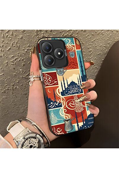 Hontinga حافظة هاتف Realme C61 متوافقة مع الحواف السيليكونية الصلبة والمضادة ...