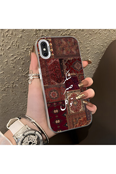 Hontinga iPhone X Compatible Silicone Edge Hard Back Anti-Fall Phone Case Vin...