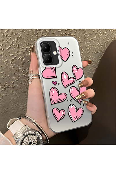 Hontinga حافظة هاتف Infinix Smart 10 متوافقة مع الحواف السيليكونية الصلبة وال...