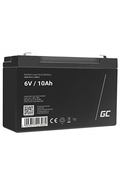 Greencell Baterie UPS Green Cell AGM16 cu plumb etanș (VRLA) 6 V 10 Ah