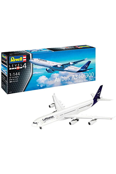 REVELL MachetДѓ din plastic A340-300 Lufthansa noua livrea 1/144