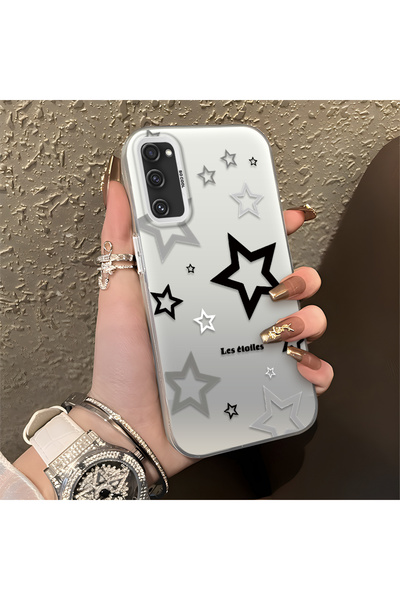 Hontinga Samsung Galaxy S20 Fe Compatible Silicone Edge Hard Back Anti-Fall P...