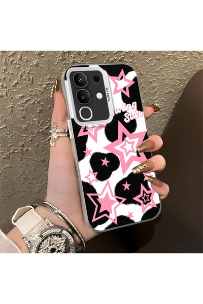 Hontinga حافظة هاتف Vivo Y29 متوافقة مع حافة السيليكون الصلبة ومضادة للسقوط، ...