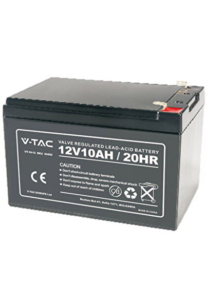 V-TAC LEAD GEL BATTERY 12V 10AH 151X98X101MM