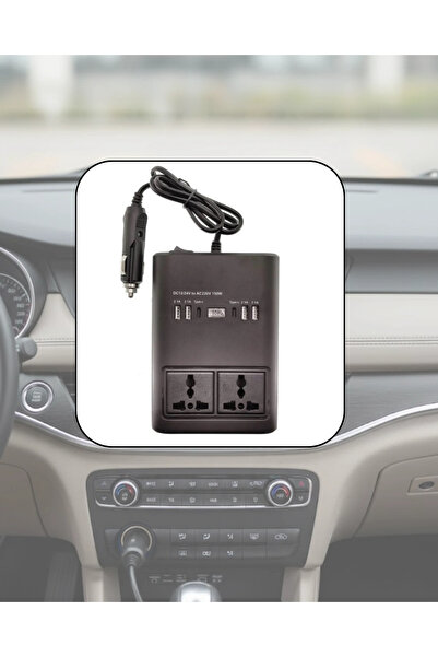 Kanonik Education Convertor electric pentru vehicule, cu ieșiri USB multiple,...