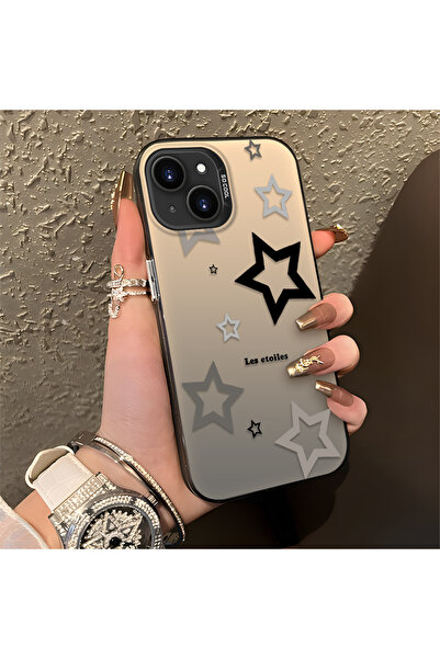 Hontinga حافظة هاتف آيفون 13 ميني متوافقة مع ستارز منقوش من السيليكون ذات حاف...