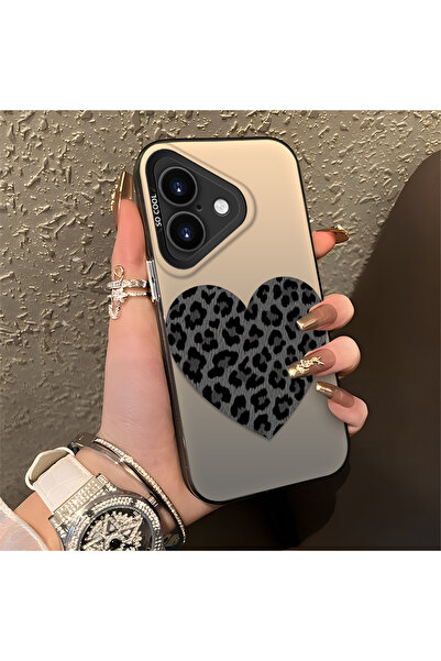 Hontinga iPhone 16 Plus Compatible Silicone Edge Hard Back Anti-Fall Phone Ca...