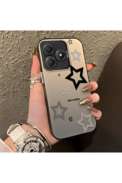 Hontinga حافظة هاتف Realme Note 60 متوافقة مع Yıldızlar منقوش مصنوعة من السيل...