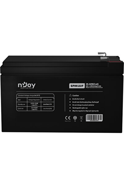 nJoy |BTVACIUOCTO2FCW01B | GP09122F | Baterie UPS | 12 V | 9 A | Borne F2 | 2...