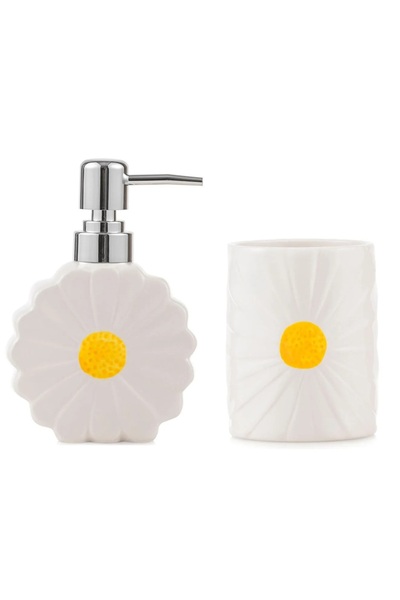 LC Waikiki Çiçek με τύπωμα Σετ Κεραμικού Μπάνιου 2-τεμαχίων