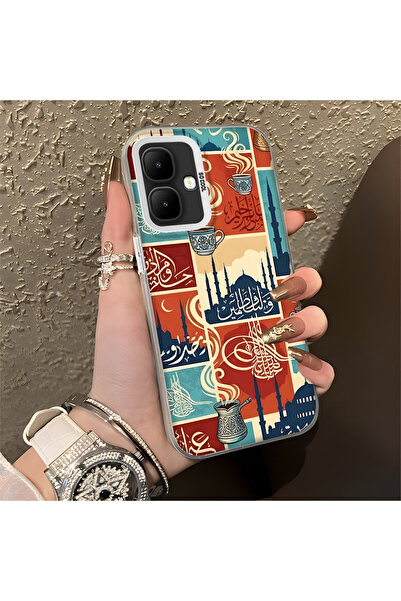 Hontinga حافظة هاتف Infinix Smart 10 متوافقة مع الحواف السيليكونية الصلبة وال...