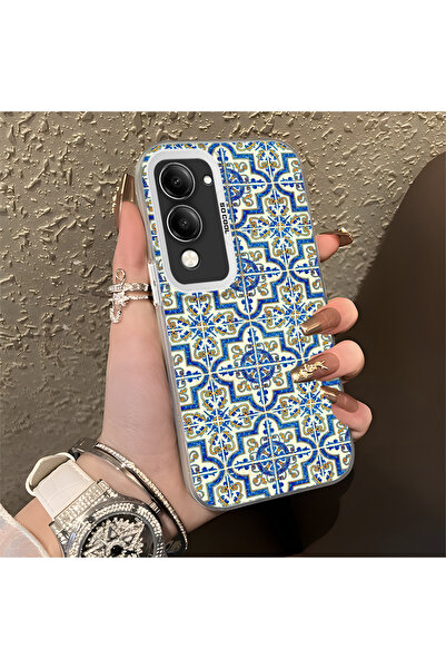 Hontinga حافظة هاتف Vivo Y04 متوافقة مع حافة السيليكون الصلبة والمضادة للسقوط...