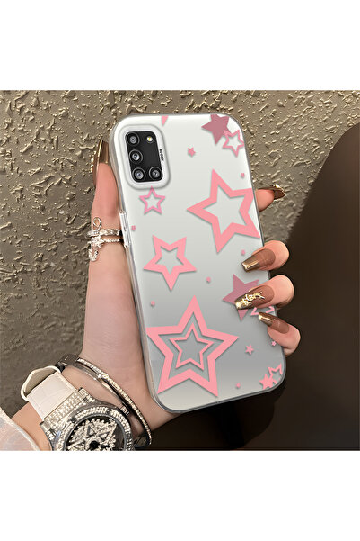 Hontinga حافظة هاتف سيليكون متوافقة مع هاتف سامسونج جالاكسي A31 ستارز منقوش ذ...