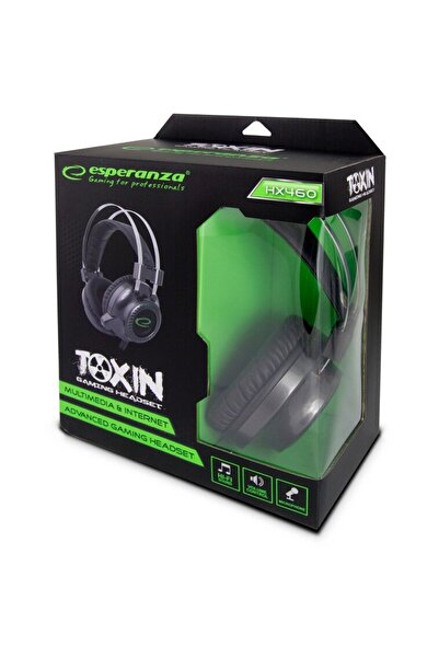ESPERANZA TOXIN EGH460, Casti Gaminc On Ear cu fir, Negru