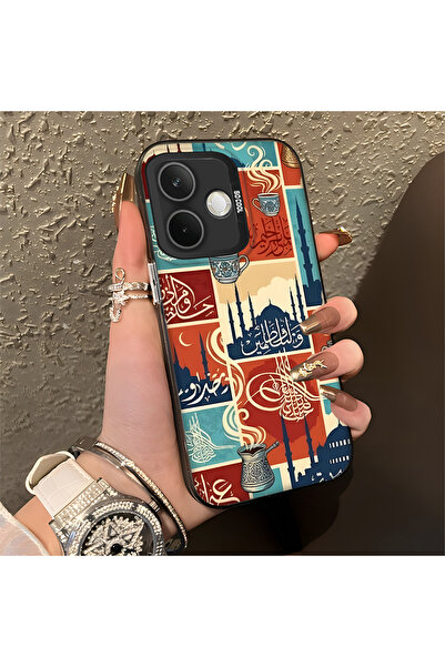 Hontinga حافظة هاتف OPPO A5 Pro 5G متوافقة مع الحواف السيليكونية الصلبة والمض...