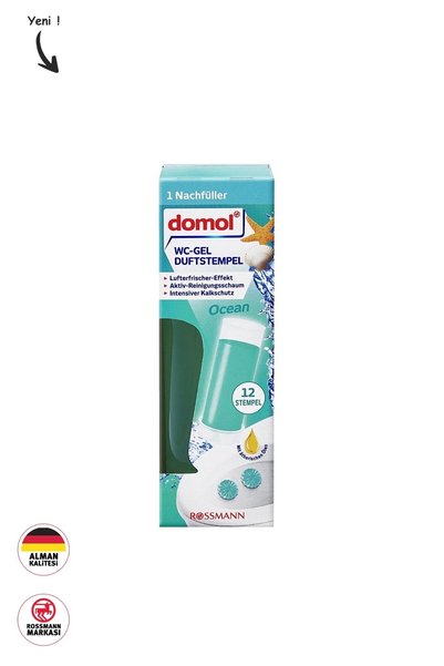 DOMOL Tuvalet Jel Tüp Damga Yedek 3’lü Seri