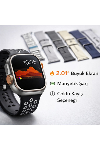 Trendhane Akıllı Saat 7 İn 1 Ultra Strap