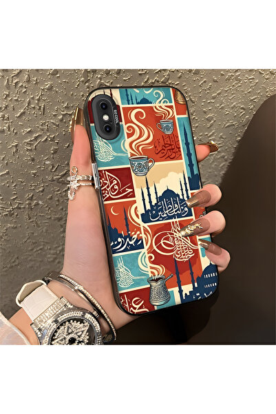 Hontinga iPhone X Compatible Silicone Edge Hard Back Anti-Fall Phone Case Tra...