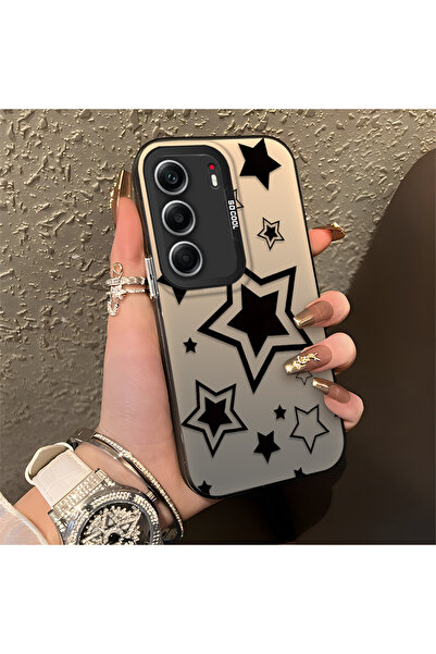 Hontinga غطاء هاتف سيليكون متوافق مع تكنو كامون 40 ستارز منقوش بحافة صلبة ومض...