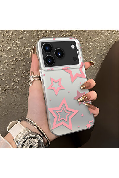 Hontinga حافظة هاتف من السيليكون متوافقة مع هاتف iPhone 17 Pro Max Stars منقو...