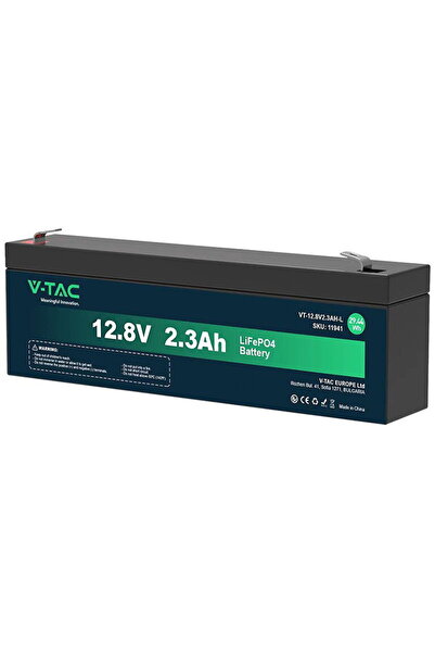 V-TAC ACUMULATOR LITHIUM 12.8V 2.3AH 178X35X60MM