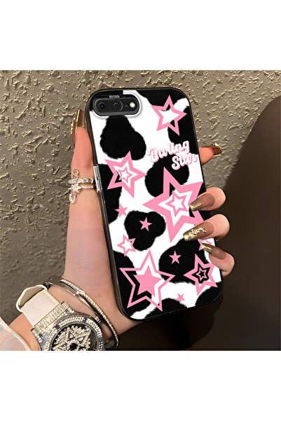 Hontinga iPhone 8 Plus Compatible Silicone Edge Hard Back Anti-Fall Phone Cas...