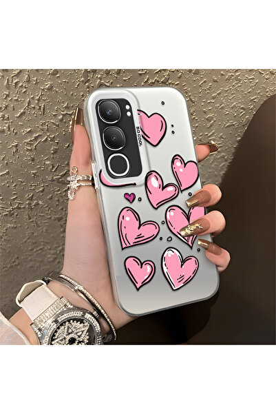 Hontinga حافظة هاتف Vivo Y19S متوافقة مع الحواف السيليكونية الصلبة والمضادة ل...